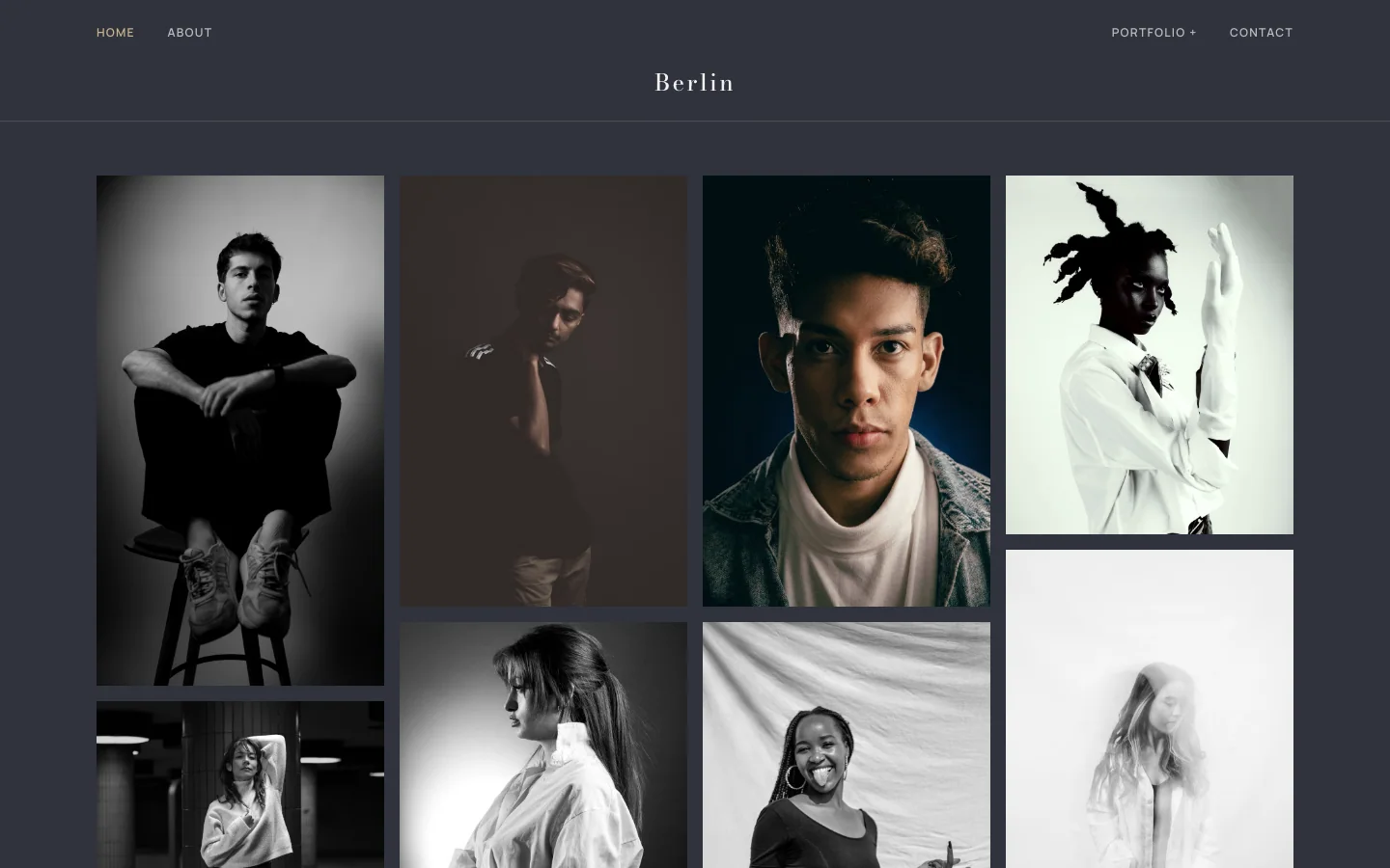 Berlin website template preview