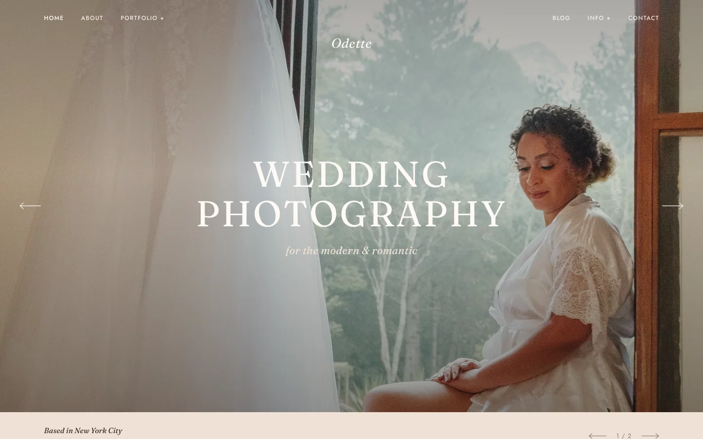 Odette website template preview